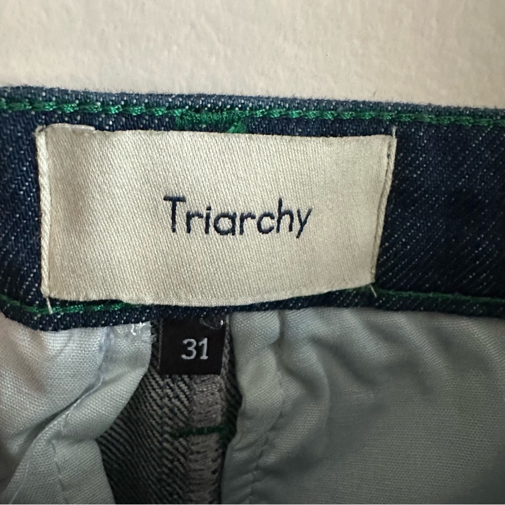Triarchy • Stirrup Seamed Denim Mini Skirt - Picture 3 of 8